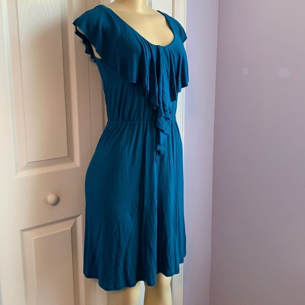 Old Navy Ruffled V-Neck Sleeve Knee Length Midi Dress XS